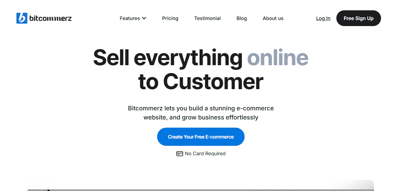 Bitcommerz all in one ecommerce platform builder case study